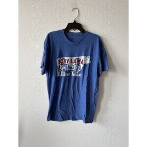 Tony Lama Men’s Cow Graphic Blue Short Sleeve T-Shirt Size Medium